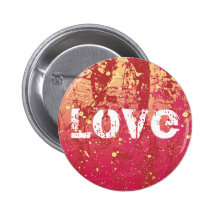 Bouton urbain grunge de lever de soleil d'amour pin's avec agrafe