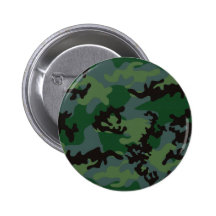 Bouton verdoyant de Camo de tropiques Pin's