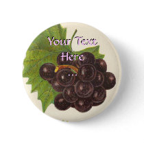 Bouton vintage de raisins