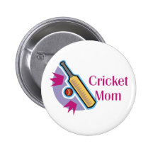 Boutons de maman de cricket badge avec épingle