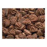 Boutons de rose délicieux de chocolat faire-part personnalisé