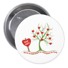 Boutons de Valentine de soulagement du Haïti Badges Avec Agrafe