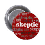 Boutons rouges de Pin-De retour de sceptique Pin's Avec Agrafe