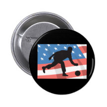 Bowling de l'Amérique Badges Avec Agrafe