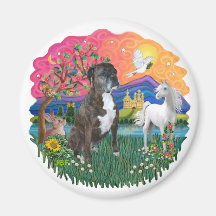 Boxeur (Brindle-naturel) Magnets Pour Réfrigérateur