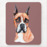 Boxeur voyant tapis de souris