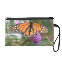 Bracelet de papillon de monarque sac à main avec dragonne