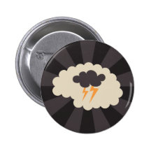 Brainstorming creativity ideas button