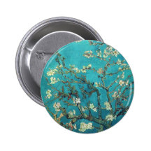 Branches de Van Gogh avec le bouton de fleur d'ama Badges