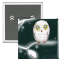 branchwm de hibou badge avec épingle