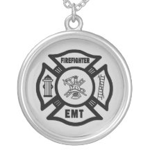 Brandbestrijder EMT Gepersonaliseerde Ketting