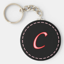 Brief met monogram C Keychain Sleutelhanger