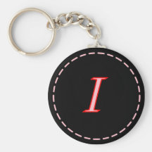 Brief met monogram I Keychain Sleutel Hangers