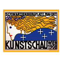 Briefkaart: Kunstschau Wien door Loffler Wenskaarten