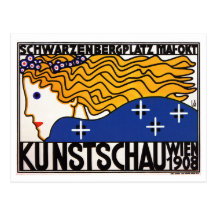 Briefkaart: Kunstschau Wien door Loffler Wenskaarten