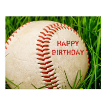 Briefkaart van de Verjaardag van het honkbal het G Wens Kaart