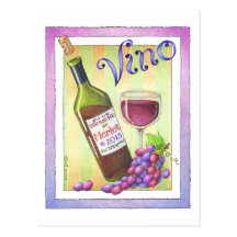 BRIEFKAARTEN - VINO!  U had me bij MERLOT! Wenskaart