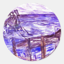 Brighton orageux adhésif