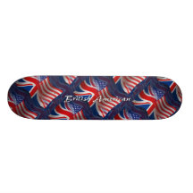 Brits-Amerikaanse Golvende Vlag Skate Decks