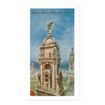 Britse toegepaste kunsten hoofdtoren visitekaartjes sjabloon