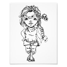 Brittani la princesse naine Print Impression Photo