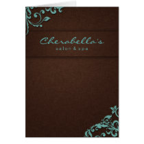 Brochure Brown bleu 2 floraux de toile de salon de cartes