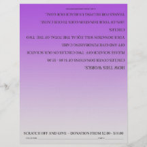 Brochure faite sur commande pourpre de collecte de prospectus