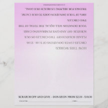 Brochure faite sur commande rose de collecte de fo prospectus