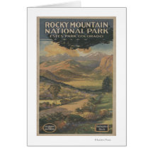 Brochure rocheuse de parc national de Mt. # 1 Carte De Vœux