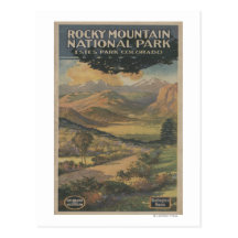 Brochure rocheuse de parc national de Mt. # 1 Cartes Postales