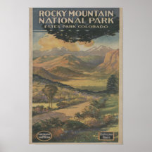 Brochure rocheuse de parc national de Mt. # 1 Posters