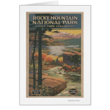 Brochure rocheuse de parc national de Mt. # 2 Carte De Vœux