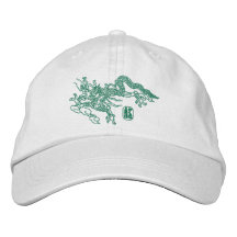 Broderie de dragon casquette brodée