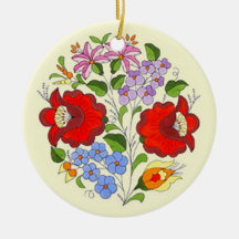 Broderie hongroise de fleur d'OPUS Décorations De Noël