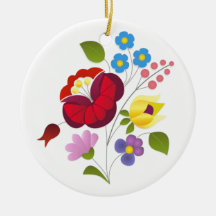 Broderie hongroise de fleur d'OPUS Décoration De Noël