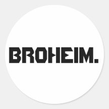 Broheim. autocollant