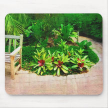 Bromelia, Olieverfschilderij, Tropisch Collectie Muis Matten