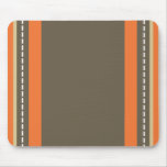 Brown et monogramme orange tapis de souris
