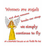 Brown Haired Blue Eyed All Women Are Angels T-shirts