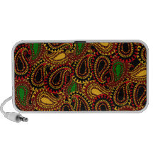 Brown Paisley Haut-parleurs Notebook