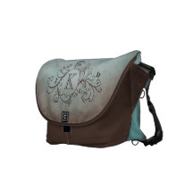 Brown rustique et Flourish de Bohème turquoise Sacoches
