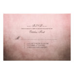 Brown rustique et RSVP l'épousant de Bohème rose Invitations Personnalisées