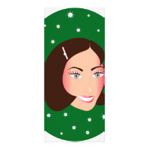 BrownHairGirl.ai Cartes Doubles Customisables
