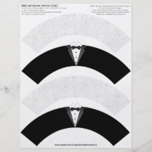 Bruid en Bruidegom Cupcake Cosies Folder