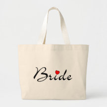 Bruid met Hart Canvas Tas