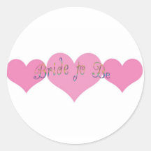 Bruid om te zijn ronde sticker