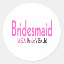 Bruidsmeisje (AKA) Stickers