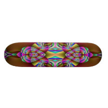 Bruin Beige Fractal Skateboard
