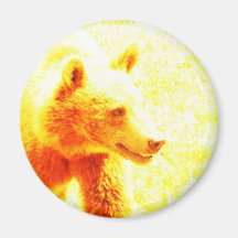 Bruin draag.! magneten