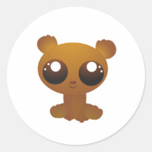 Bruin draag stickers